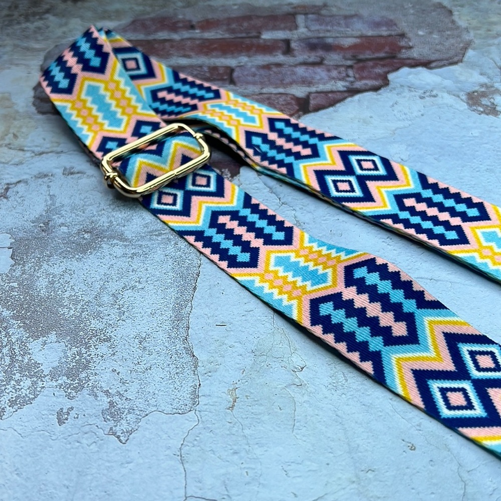 Brand New Guitar Strap Perfect Add to Crossbody Bags or Purse Funky Retro Style - Picture 5 of 7